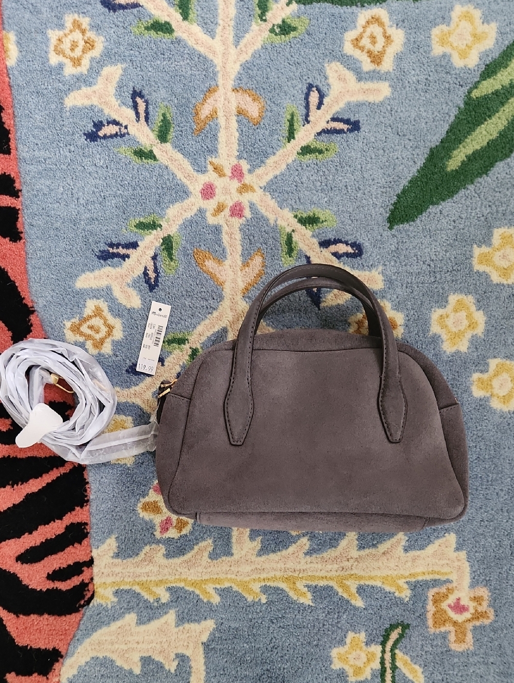 Nwot Suede Madewell Crossbody W/ Top Handles